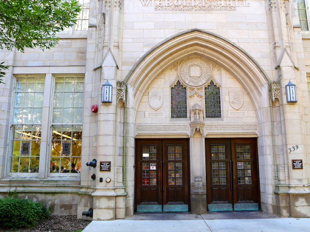 Photo of the Wieboldt Hall North Entrance