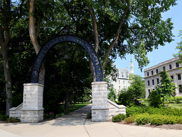 northwestern university campus arch